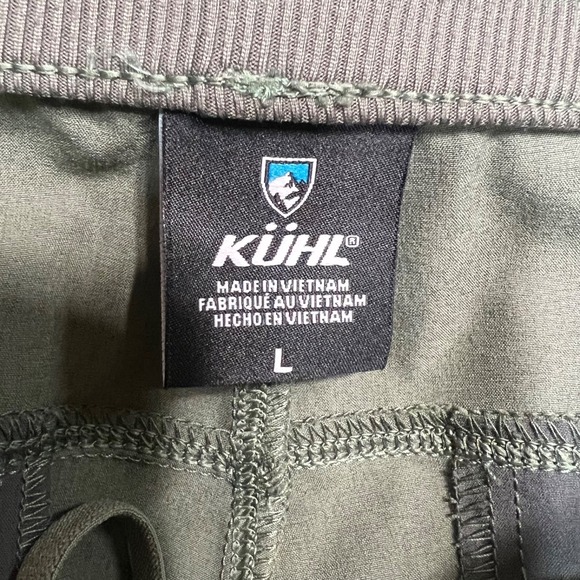 KUHL Freeflex Shorts Women's L Green Outdoors Hiking Comfort Stretch Granola - Picture 3 of 9